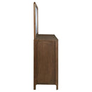 Maderia 8-drawer Dresser and Mirror Walnut
