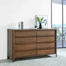 Maderia 8-drawer Dresser Cabinet Walnut