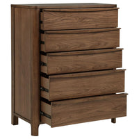 Maderia 5-drawer Chest of Drawers Walnut