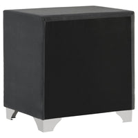 Melody Upholstered 2-drawer Nightstand Grey