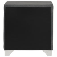 Melody Upholstered 2-drawer Nightstand Grey