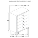 Melody Upholstered 2-drawer Nightstand Grey