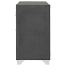Melody 6-drawer Upholstered Dresser Grey