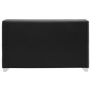Melody 6-drawer Upholstered Dresser Grey