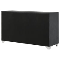 Melody 6-drawer Upholstered Dresser Grey