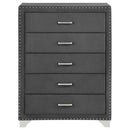 Melody 5-drawer Bedroom Chest Grey