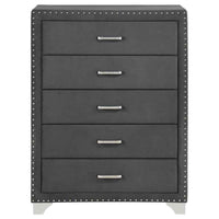 Melody 5-drawer Bedroom Chest Grey