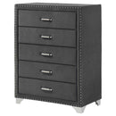Melody 5-drawer Bedroom Chest Grey