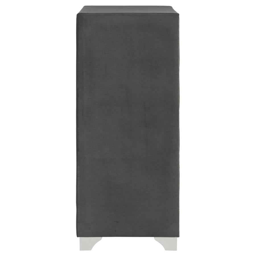 Melody 5-drawer Bedroom Chest Grey