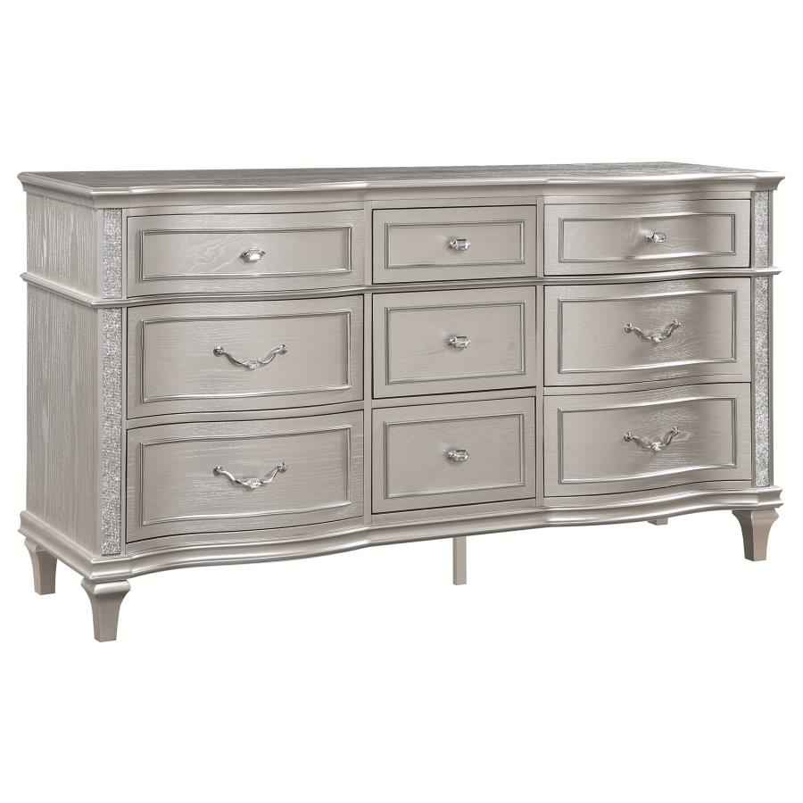 Evangeline 4-piece California King Bedroom Set Silver Oak - Home & Sleep Outlet