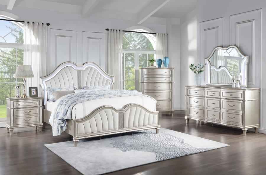 Evangeline 5-piece California King Bedroom Set Silver Oak - Home & Sleep Outlet