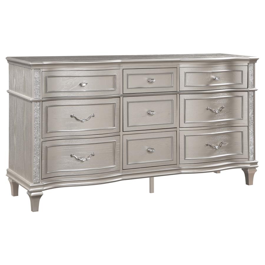 Evangeline 4-piece Queen Bedroom Set Silver Oak - Home & Sleep Outlet