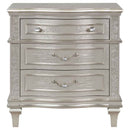 Evangeline 3-drawer Nightstand Silver Oak - Home & Sleep Outlet