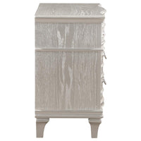 Evangeline 3-drawer Nightstand Silver Oak - Home & Sleep Outlet
