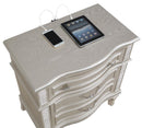 Evangeline 3-drawer Nightstand Silver Oak - Home & Sleep Outlet