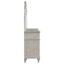 Evangeline 9-drawer Dresser with Mirror Silver Oak - Home & Sleep Outlet