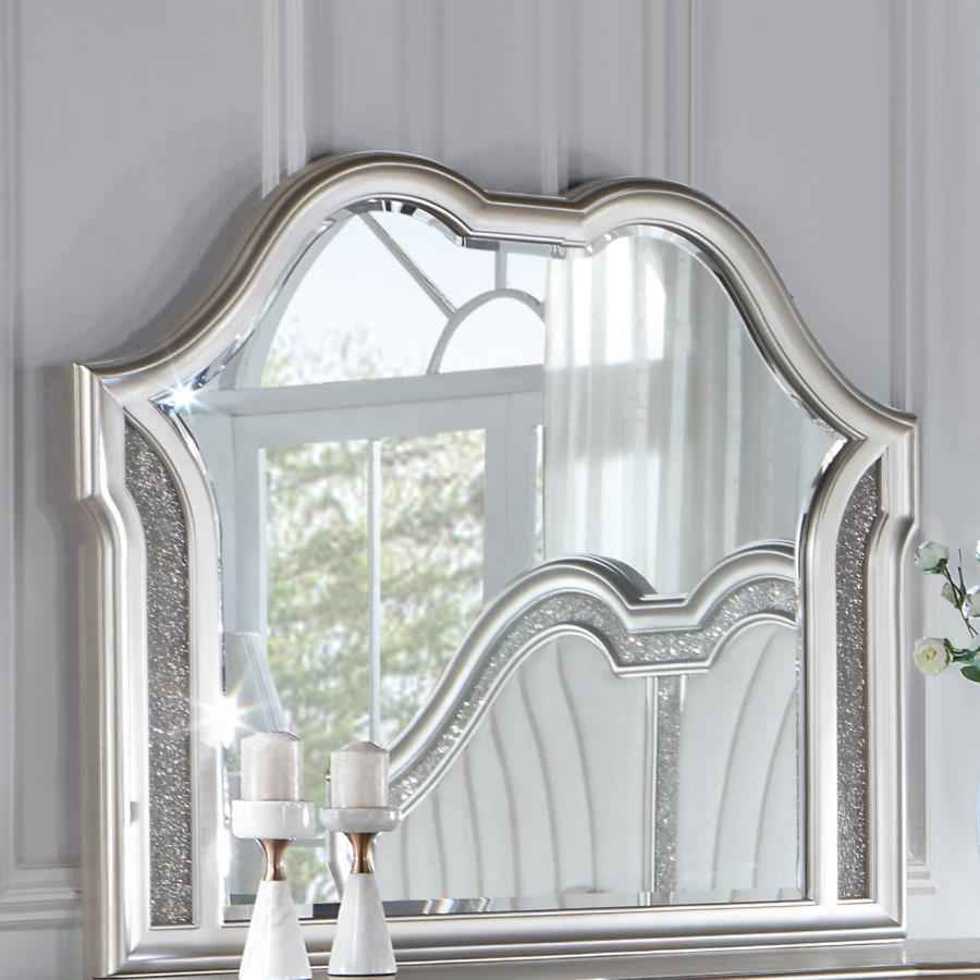 Evangeline Dresser Mirror Silver Oak - Home & Sleep Outlet