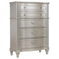 Evangeline 6-drawer Bedroom Chest Silver Oak - Home & Sleep Outlet