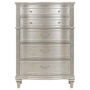 Evangeline 6-drawer Bedroom Chest Silver Oak - Home & Sleep Outlet