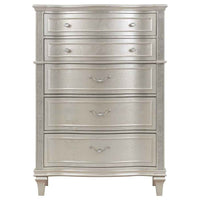 Evangeline 6-drawer Bedroom Chest Silver Oak - Home & Sleep Outlet