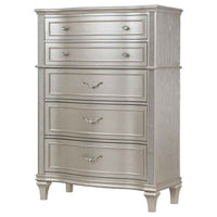 Evangeline 6-drawer Bedroom Chest Silver Oak - Home & Sleep Outlet