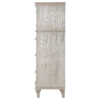 Evangeline 6-drawer Bedroom Chest Silver Oak - Home & Sleep Outlet