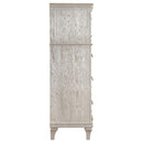 Evangeline 6-drawer Bedroom Chest Silver Oak - Home & Sleep Outlet