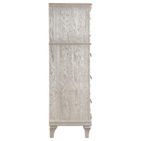 Evangeline 6-drawer Bedroom Chest Silver Oak - Home & Sleep Outlet