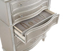 Evangeline 6-drawer Bedroom Chest Silver Oak - Home & Sleep Outlet