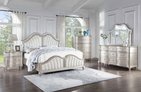 Evangeline 6-drawer Bedroom Chest Silver Oak - Home & Sleep Outlet