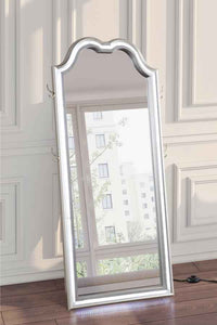 Evangeline Full Length LED Light Floor Mirror Silver Oak - Home & Sleep Outlet