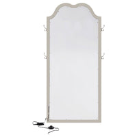 Evangeline Full Length LED Light Floor Mirror Silver Oak - Home & Sleep Outlet