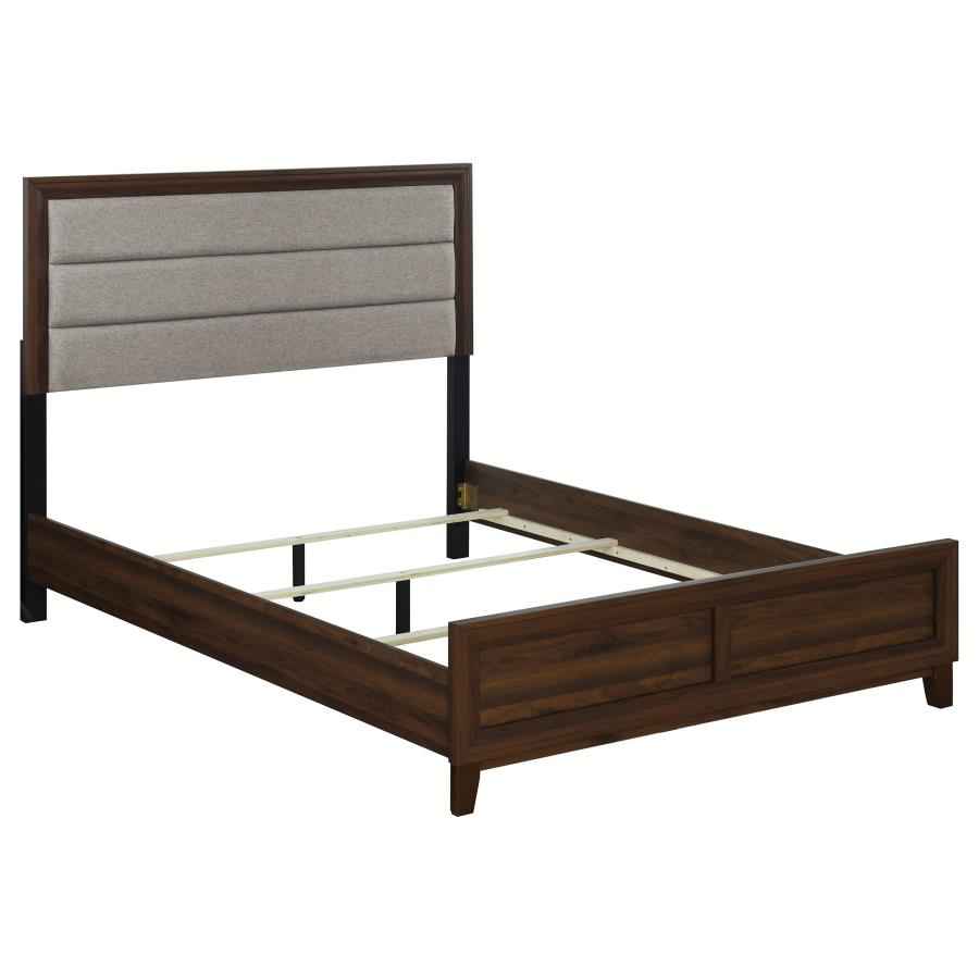 Welsley 5-piece Eastern King Bedroom Set Walnut - Home & Sleep Outlet