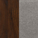 Welsley 50-inch Upholstered Eastern King Bed Walnut - Home & Sleep Outlet