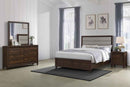Welsley 4-piece California King Bedroom Set Walnut - Home & Sleep Outlet