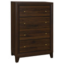 Welsley 5-piece California King Bedroom Set Walnut