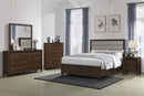 Welsley 50-inch Upholstered California King Bed Walnut - Home & Sleep Outlet