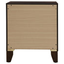 Welsley 2-drawer Nightstand Bedside Table Walnut