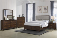 Welsley 2-drawer Nightstand Bedside Table Walnut