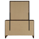 Welsley 6-drawer Dresser and Mirror Walnut