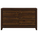 Welsley 6-drawer Dresser Cabinet Walnut