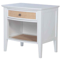 Bexhill 1-drawer Nightstand Bedside Table White