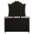 Antonella 7-drawer Upholstered Dresser with Mirror Ivory