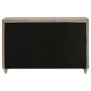 Antonella 7-drawer Upholstered Dresser Ivory and Camel