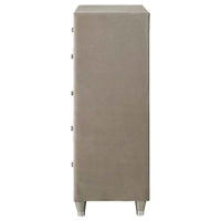 Antonella 5-drawer Bedroom Chest Ivory and Camel