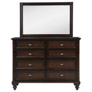 Andover 8-drawer Dresser and Mirror Dark Oak