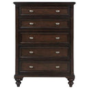 Andover 5-drawer Chest of Drawers Dark Oak
