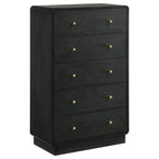 Cavelle 5-piece Full Bedroom Set Black