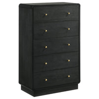 Cavelle 5-piece Full Bedroom Set Black