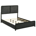Home & Sleep Outlet - Cavelle 51-inch Upholstered Full Panel Bed Black